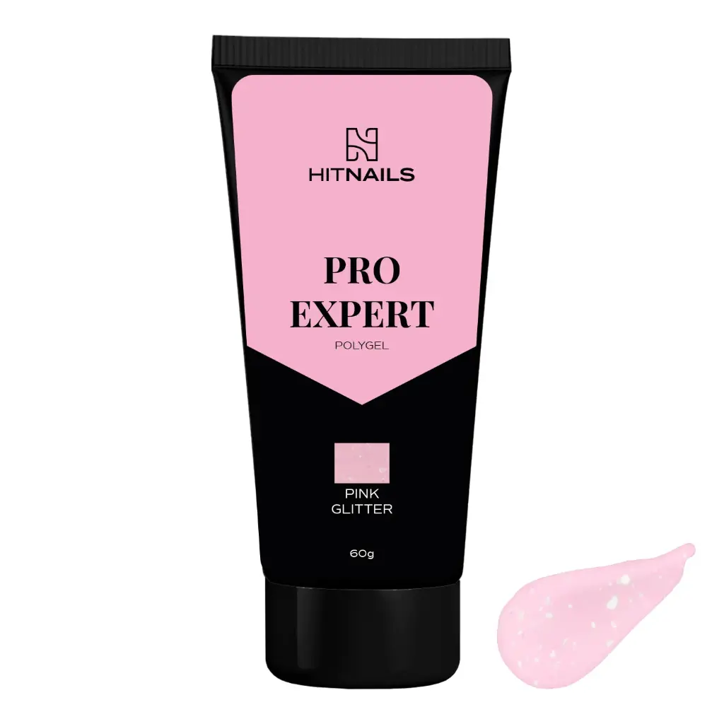 Pro Expert Polygel - Pink Glitter 60g