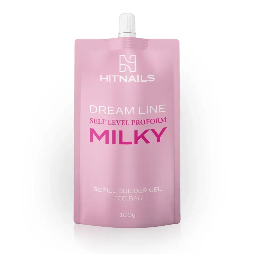 Gel de Construção - Dream Line Self Level ProForm - Milky 100g Refill