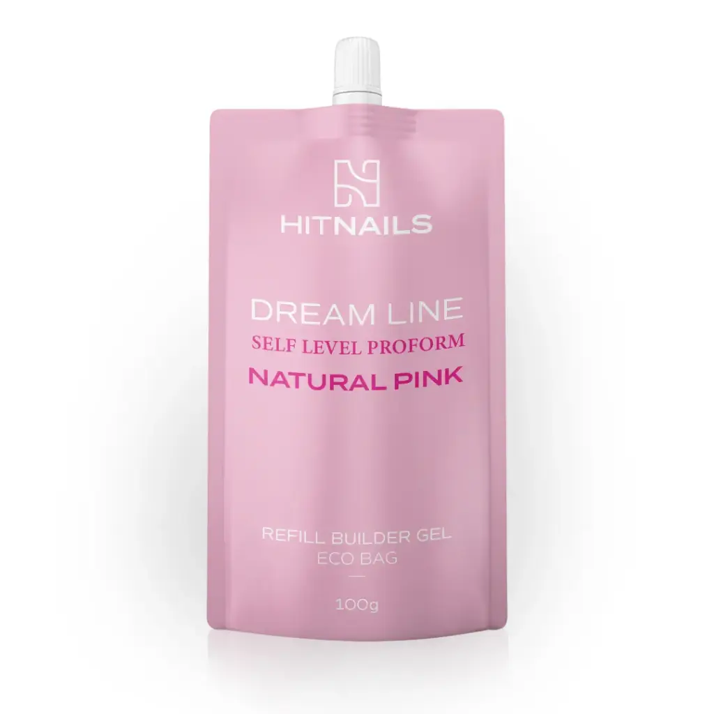 Gel de Construção - Dream Line Self Level ProForm - Natural Pink 100g Refill 