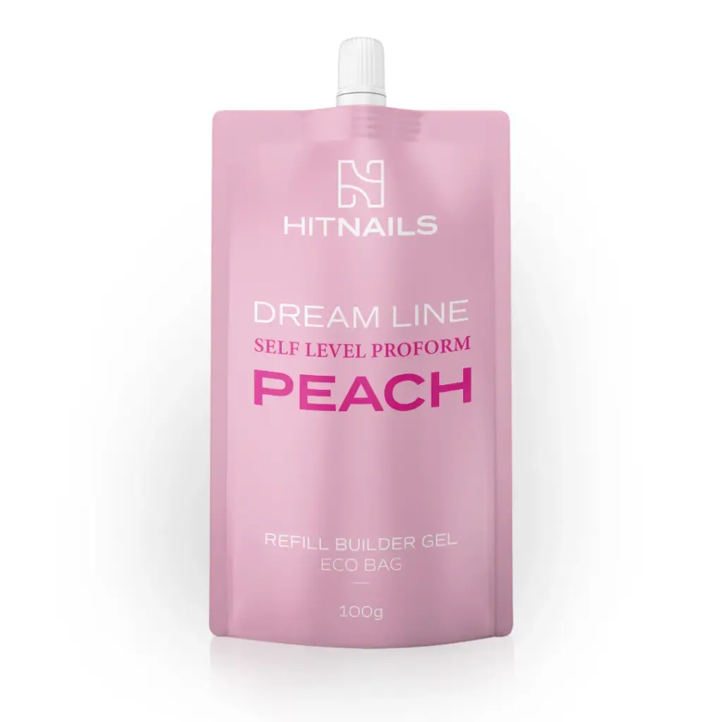 Gel de Construção - Dream Line Self Level ProForm - Peach 100g Refill