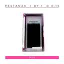 Pestanas One by One D 0,15 em caixa mix 12 filas
